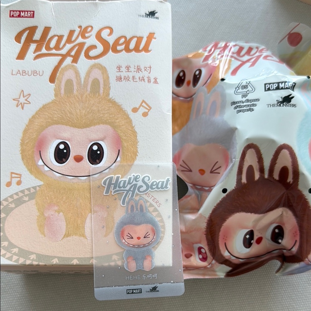 100% Authentic Labubu - Have a Seat - HEHE